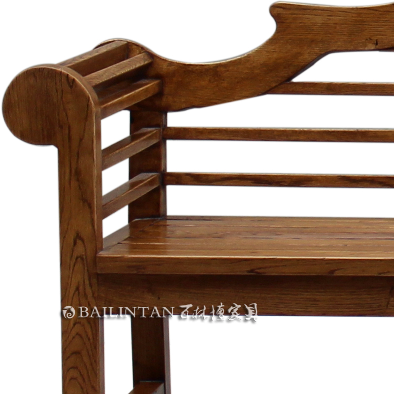 百林檀实木沙发全实木长椅子客厅休闲椅榆木榻家具私人定制长椅